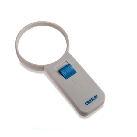 Carson Optical Carson Illuminated Hand-Held Aspheric Magnifier, 3in, 4x LED Lighted, White SV-40